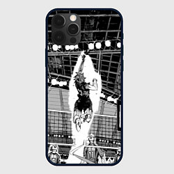Чехол для iPhone 12 Pro Max Хината Шое взлетает, цвет: 3D-черный