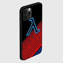 Чехол для iPhone 12 Pro Max Half life stripes freeman, цвет: 3D-черный — фото 2