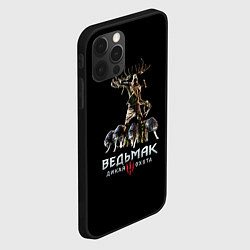 Чехол для iPhone 12 Pro Max Ведьмак персонажи охоты, цвет: 3D-черный — фото 2