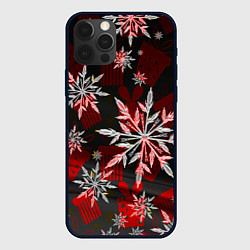 Чехол iPhone 12 Pro Max Рождественские снежинки