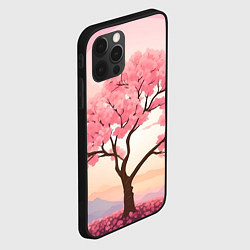 Чехол для iPhone 12 Pro Max Вишневое дерево в полном цвету, цвет: 3D-черный — фото 2