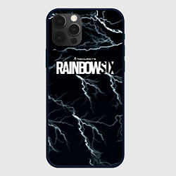 Чехол для iPhone 12 Pro Max Радуга 6 шторм, цвет: 3D-черный