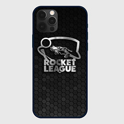 Чехол iPhone 12 Pro Max Rocket League - metal logo