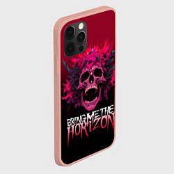 Чехол для iPhone 12 Pro Max Bring Me the Horizon - rock band, цвет: 3D-светло-розовый — фото 2