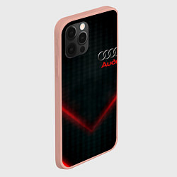 Чехол для iPhone 12 Pro Max Audi stripes neon, цвет: 3D-светло-розовый — фото 2