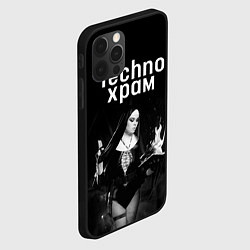 Чехол для iPhone 12 Pro Max Techno храм монашка колдунья, цвет: 3D-черный — фото 2