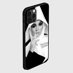 Чехол для iPhone 12 Pro Max Techno храм роковая монашка, цвет: 3D-черный — фото 2