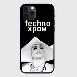 Чехол для iPhone 12 Pro Max Techno храм монашка в белом, цвет: 3D-черный