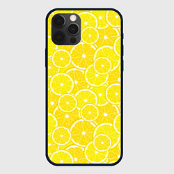 Чехол iPhone 12 Pro Max Ломтики жёлтого лимона