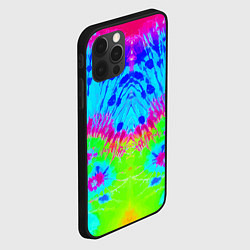 Чехол для iPhone 12 Pro Max Tie-Dye abstraction, цвет: 3D-черный — фото 2