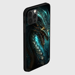 Чехол для iPhone 12 Pro Max Древний дракон символ 2024, цвет: 3D-черный — фото 2