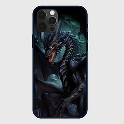 Чехол iPhone 12 Pro Max Древний пещерный дракон символ 2024