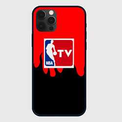 Чехол для iPhone 12 Pro Max NBA sport flame, цвет: 3D-черный