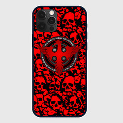 Чехол iPhone 12 Pro Max Thirty Seconds to Mars skull pattern