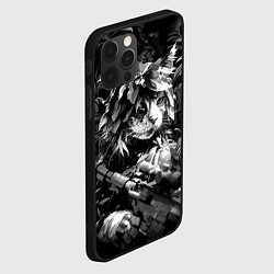 Чехол для iPhone 12 Pro Max Кот снайпер, цвет: 3D-черный — фото 2
