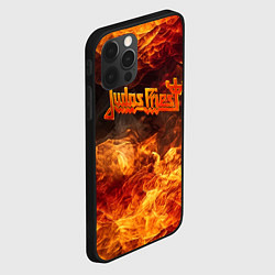 Чехол для iPhone 12 Pro Max Fire - Judas Priest, цвет: 3D-черный — фото 2