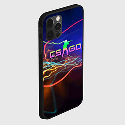 Чехол для iPhone 12 Pro Max Контр Страйк - неоновое свечение, цвет: 3D-черный — фото 2