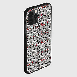 Чехол для iPhone 12 Pro Max Паттерн из абстрактных глаз, цвет: 3D-черный — фото 2