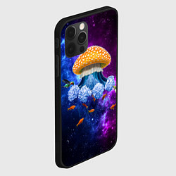 Чехол для iPhone 12 Pro Max Space mushroom, цвет: 3D-черный — фото 2