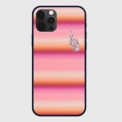 Чехол iPhone 12 Pro Max Рука-Вещь: текстура свитера Энид из сериала Уэнсде