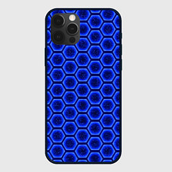 Чехол iPhone 12 Pro Max Энергетический щит - синий