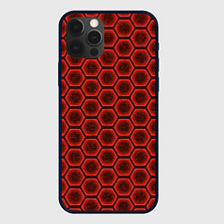Чехол iPhone 12 Pro Max Энергетический щит - красный