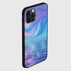 Чехол для iPhone 12 Pro Max Абстрактное небо и водная гладь, цвет: 3D-черный — фото 2