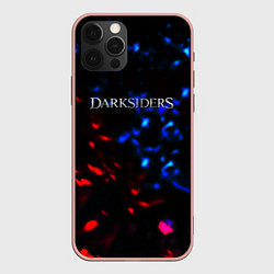 Чехол для iPhone 12 Pro Max Darksiders space logo, цвет: 3D-светло-розовый