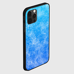 Чехол для iPhone 12 Pro Max Дым на голубом фоне, цвет: 3D-черный — фото 2