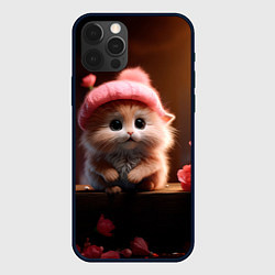Чехол iPhone 12 Pro Max Маленький влюбленный хомячок в шапочке