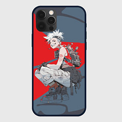 Чехол iPhone 12 Pro Max Боевая девушка на приседе