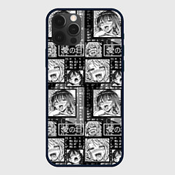Чехол для iPhone 12 Pro Max Ahegao cartoon, цвет: 3D-черный