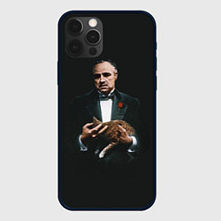 Чехол iPhone 12 Pro Max Крестный отец и кот