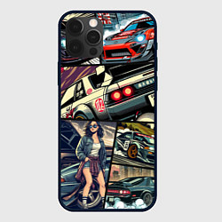 Чехол iPhone 12 Pro Max Japanese cars art