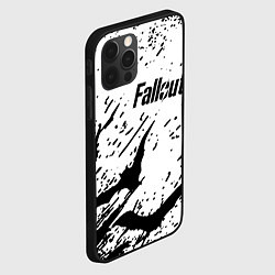 Чехол для iPhone 12 Pro Max Fallout краски летучие мыши, цвет: 3D-черный — фото 2