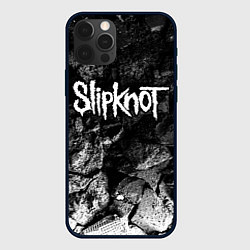 Чехол iPhone 12 Pro Max Slipknot black graphite