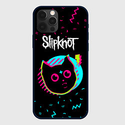 Чехол для iPhone 12 Pro Max Slipknot - rock star cat, цвет: 3D-черный