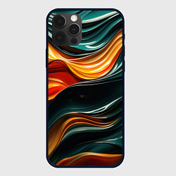 Чехол для iPhone 12 Pro Max Вязкая объемная текстура, цвет: 3D-черный