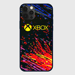 Чехол iPhone 12 Pro Max Xbox краски текстура