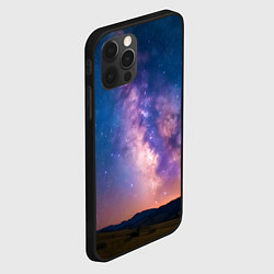 Чехол для iPhone 12 Pro Max Млечный путь ночью, цвет: 3D-черный — фото 2