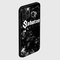 Чехол для iPhone 12 Pro Max Sabaton black ice, цвет: 3D-черный — фото 2