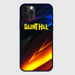 Чехол iPhone 12 Pro Max Silent hill stripes neon