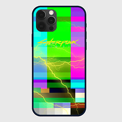 Чехол iPhone 12 Pro Max Syberpunk молнии экран