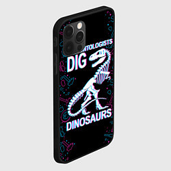 Чехол для iPhone 12 Pro Max Paleontologists dig dinosaurs, цвет: 3D-черный — фото 2
