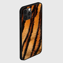 Чехол для iPhone 12 Pro Max Тигровая шкура, цвет: 3D-черный — фото 2