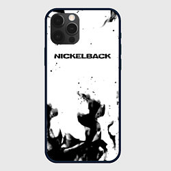 Чехол iPhone 12 Pro Max Nickelback серый дым рок