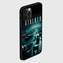 Чехол для iPhone 12 Pro Max S T A L K E R - City, цвет: 3D-черный — фото 2