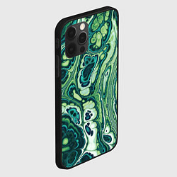 Чехол для iPhone 12 Pro Max Абстрактный разноцветный узор, цвет: 3D-черный — фото 2
