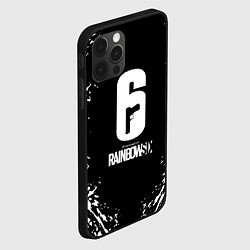 Чехол для iPhone 12 Pro Max Tom Clancys Rainbow Six: Siege краски, цвет: 3D-черный — фото 2