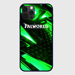 Чехол для iPhone 12 Pro Max Palworld logo green neon, цвет: 3D-черный